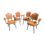Lot of 4 chairs with armrests