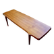Vintage revtangular coffee table in solid teak by john boné denmark 1960s