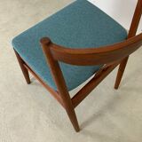 Danish midcentury teak dining chair by Bramin