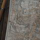 Ancien plan de Lyon - France - 1906 | Décoration murale vintage