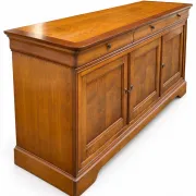French library in Louis-Philippe style made of solid fruitwood.