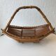 Trash has vintage fruit in wood and bamboo. Vintage design 1950 1960