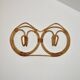 Porte manteau mural par Franco Albini en rotin et bambou, Italie 1960's