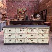 Workshop furniture from the early 20th century.