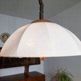 Danish Design Ceiling Lamp 70s Teak Height-adjustable