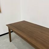 Table de ferme "Dark Brown" en chêne massif 300 X 90 cm