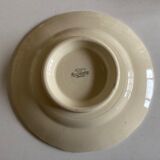 Sarreguemines ivory ivory pastry plate with godrons