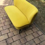 Mid-century scandinavian modern velvet sofa, 1950