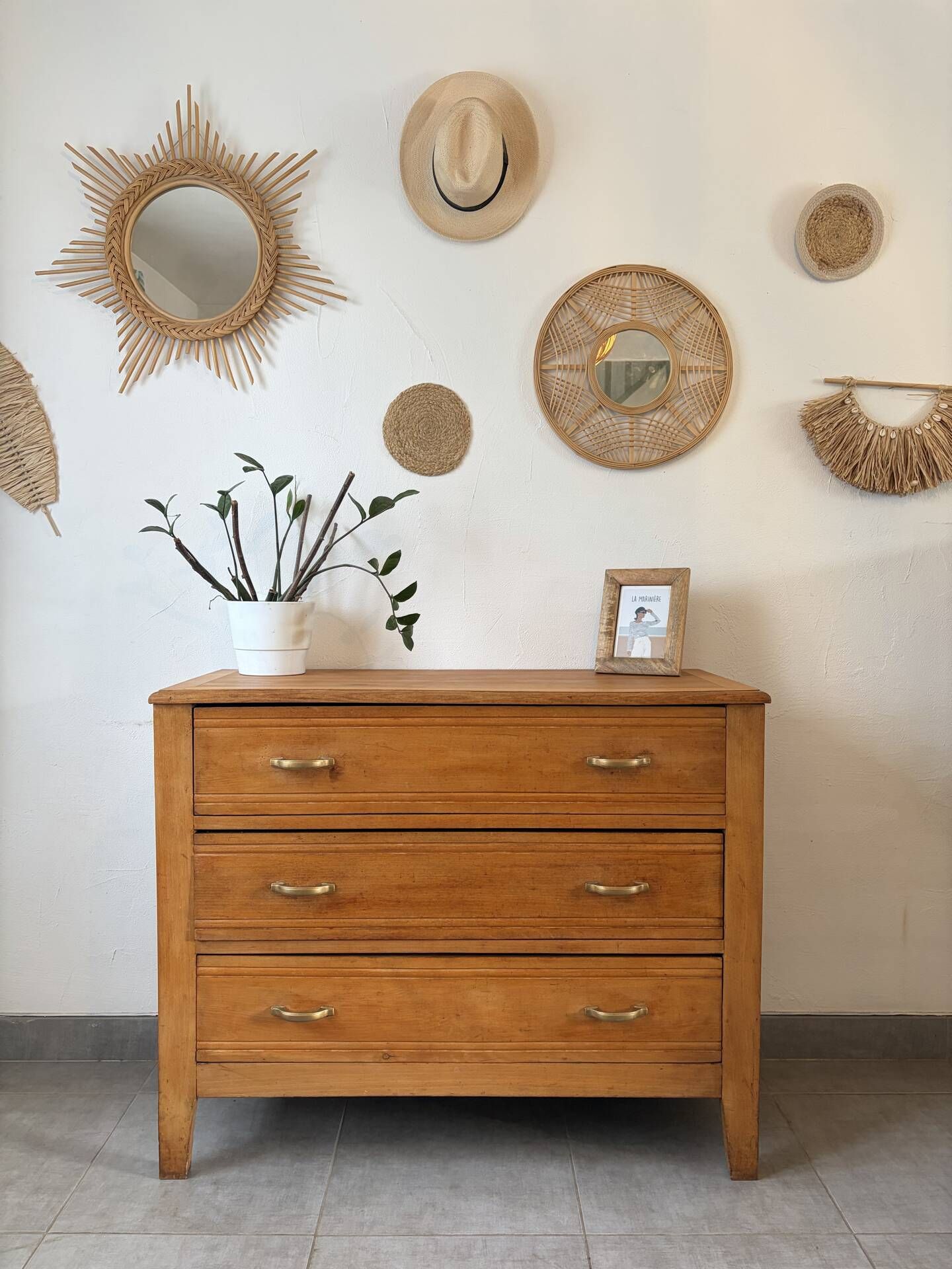 Commode vintage en chêne des années 60