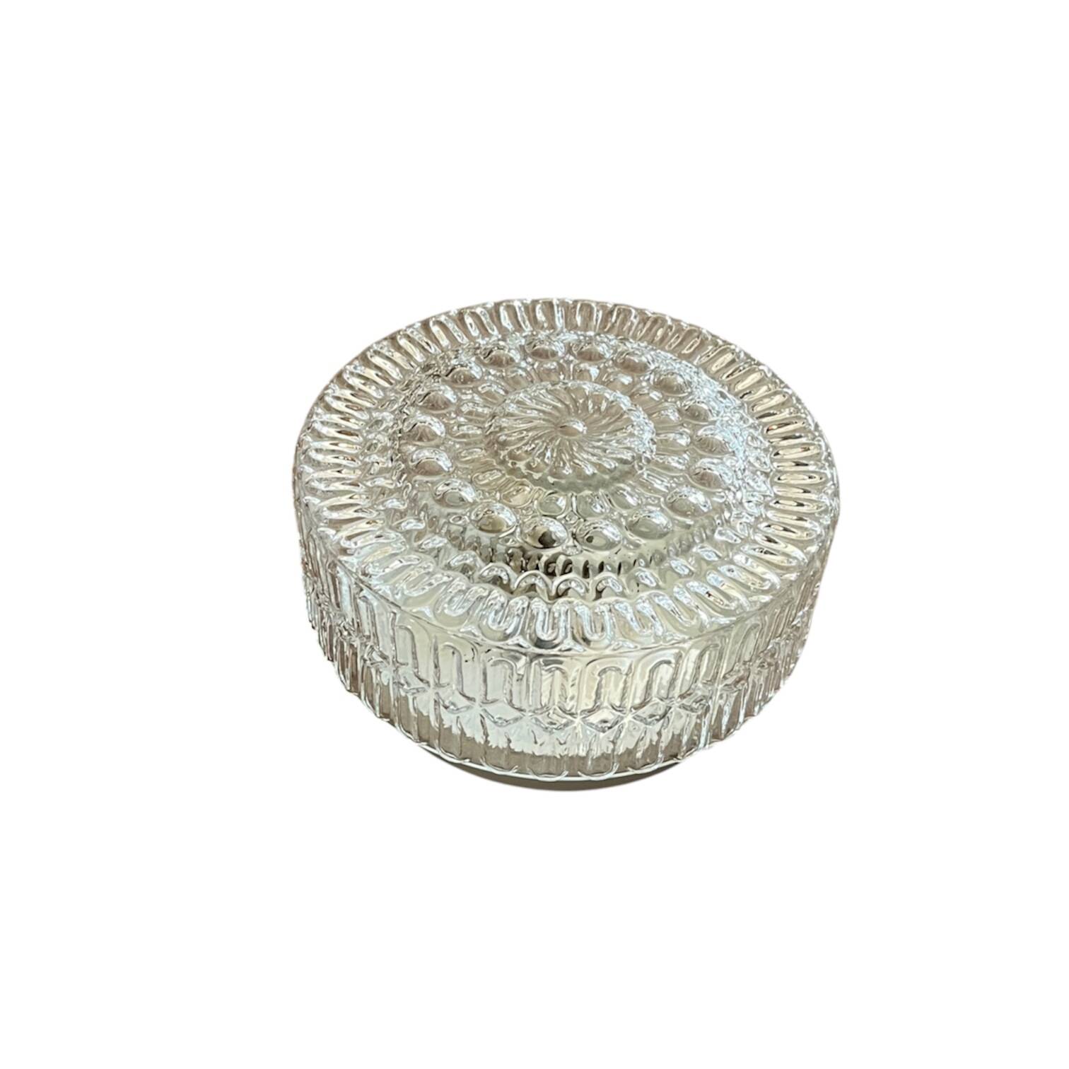 Round wall light ceiling fixture transparent glass vintage antique lamp