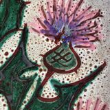 Dish Vallauris decoration thistles diameter 29.5cm