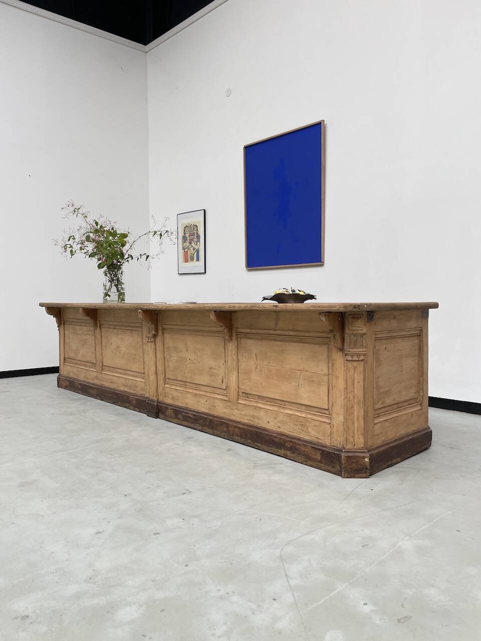 XXL oak and pine counter 350cm