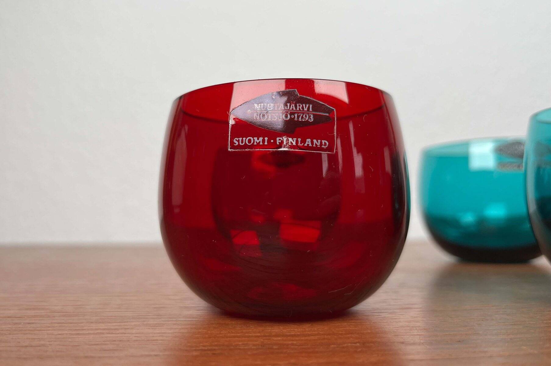 Mid-Century Modern Drinking Glasses from Nuutajärvi Notsjö, Finland, 1960s, Set of 6