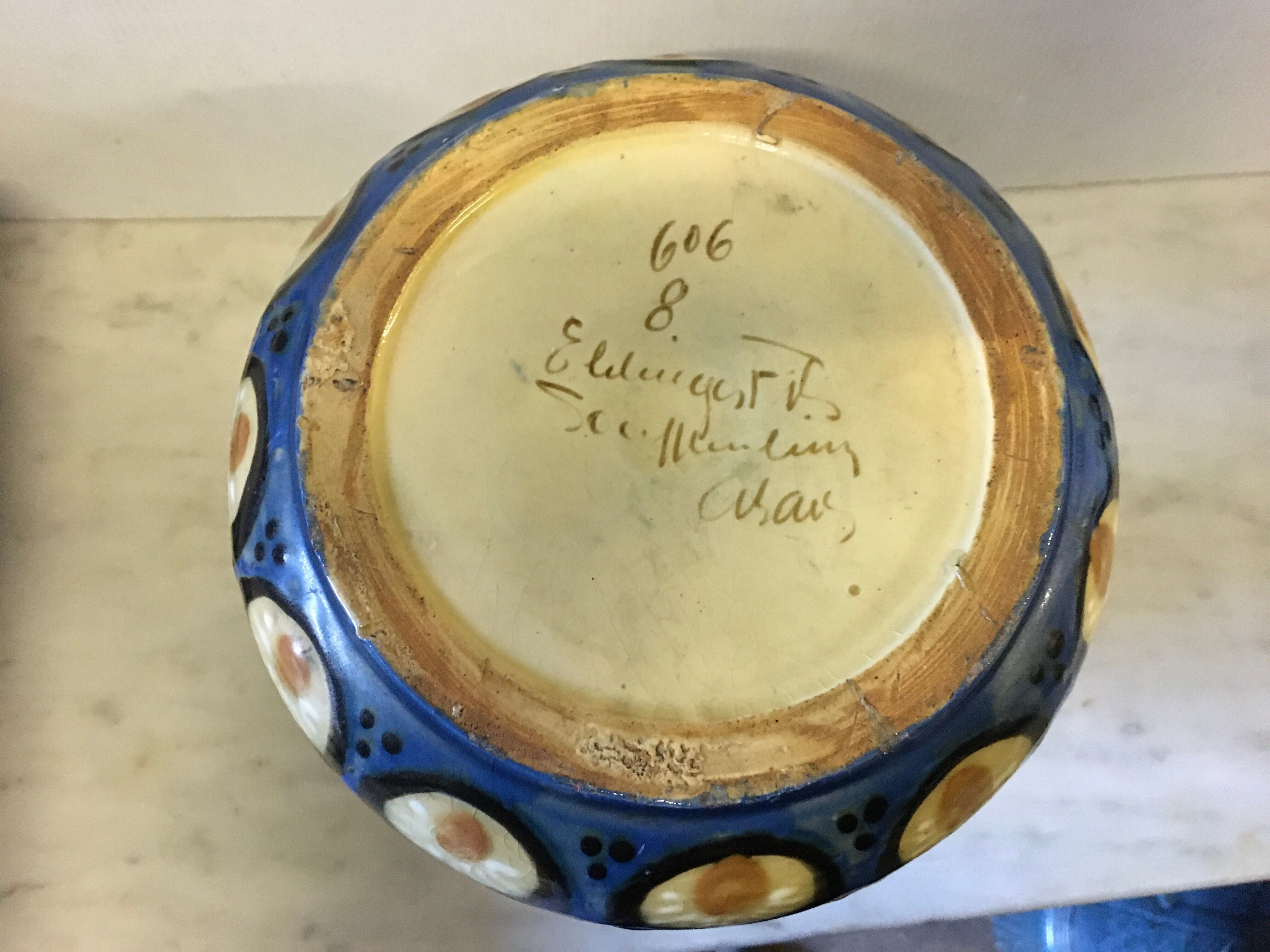 Vase Léon Elchinger Soufflenheim Alsace