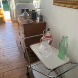 Desserte in silver metal from the 70s