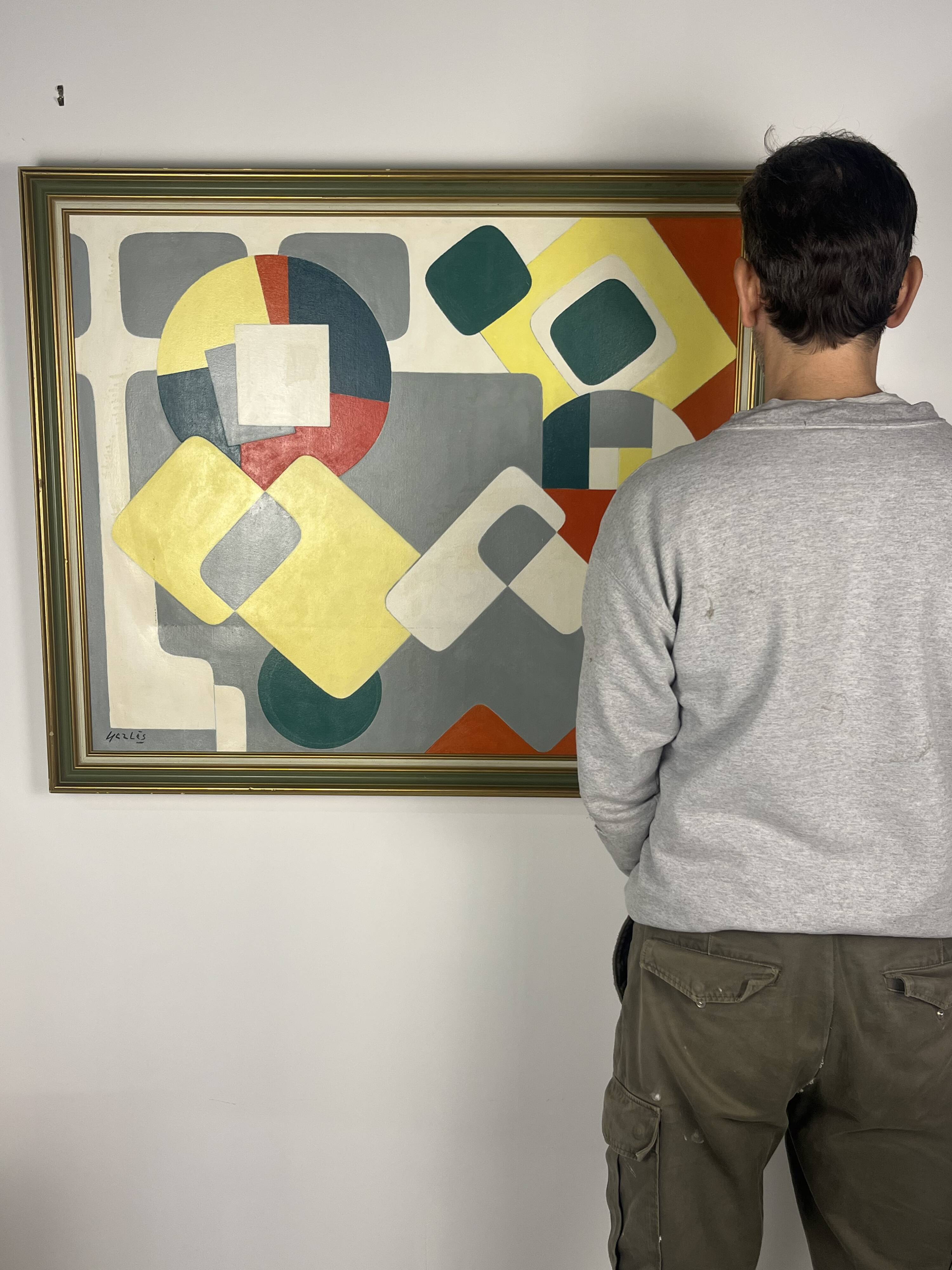 Oil on canvas "Game" by Gerles - October 1996