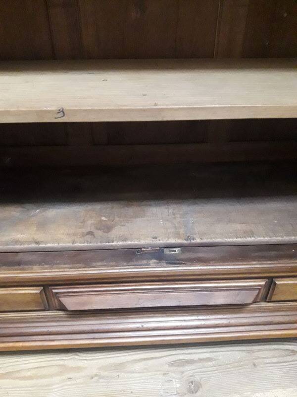 Walnut display cabinet 19th century H234cm