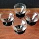4 coupelles anciennes en verre