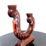 Signed ceramic Vallauris bougeoir