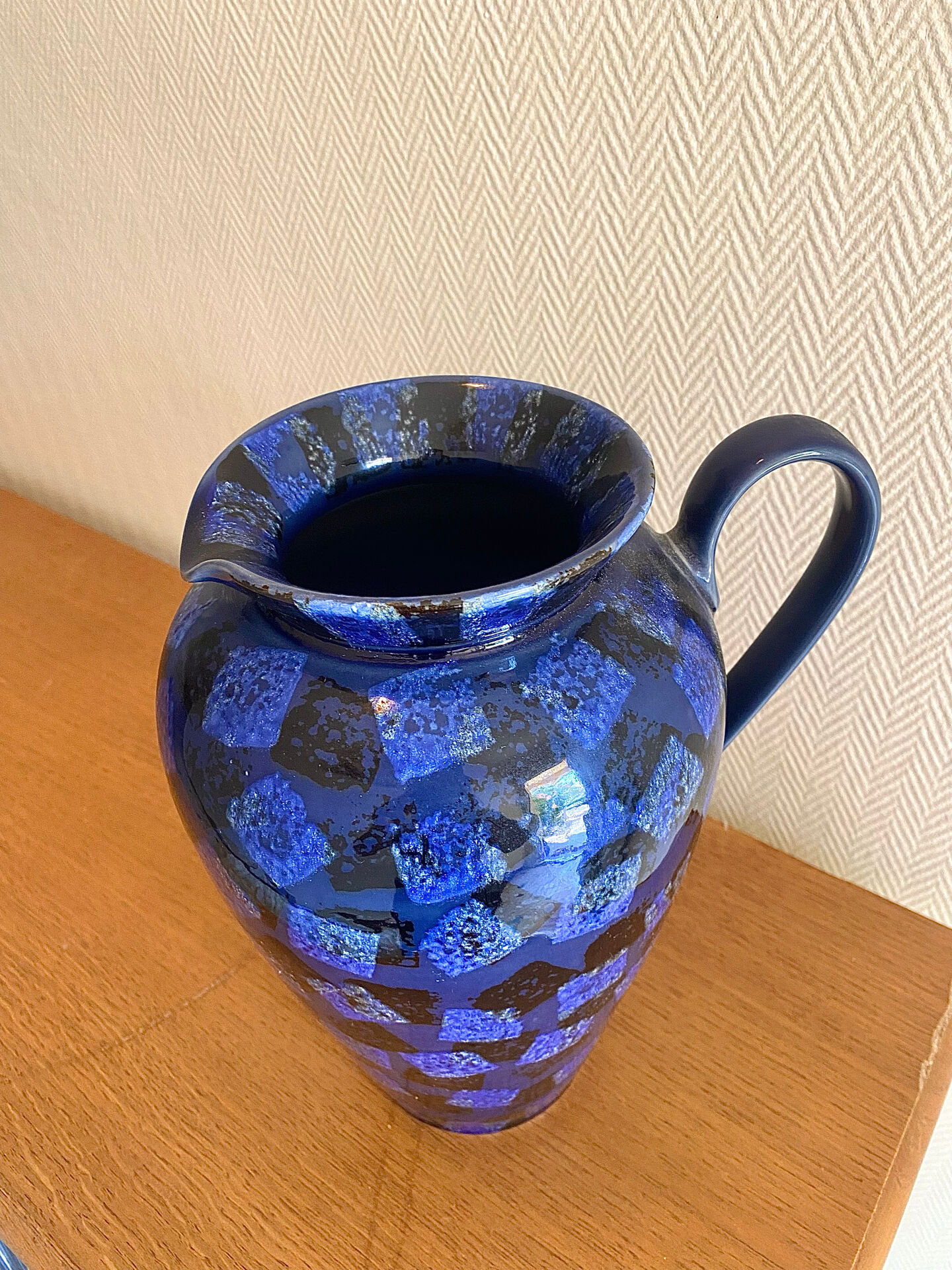 Large glazed stoneware jug Denby England