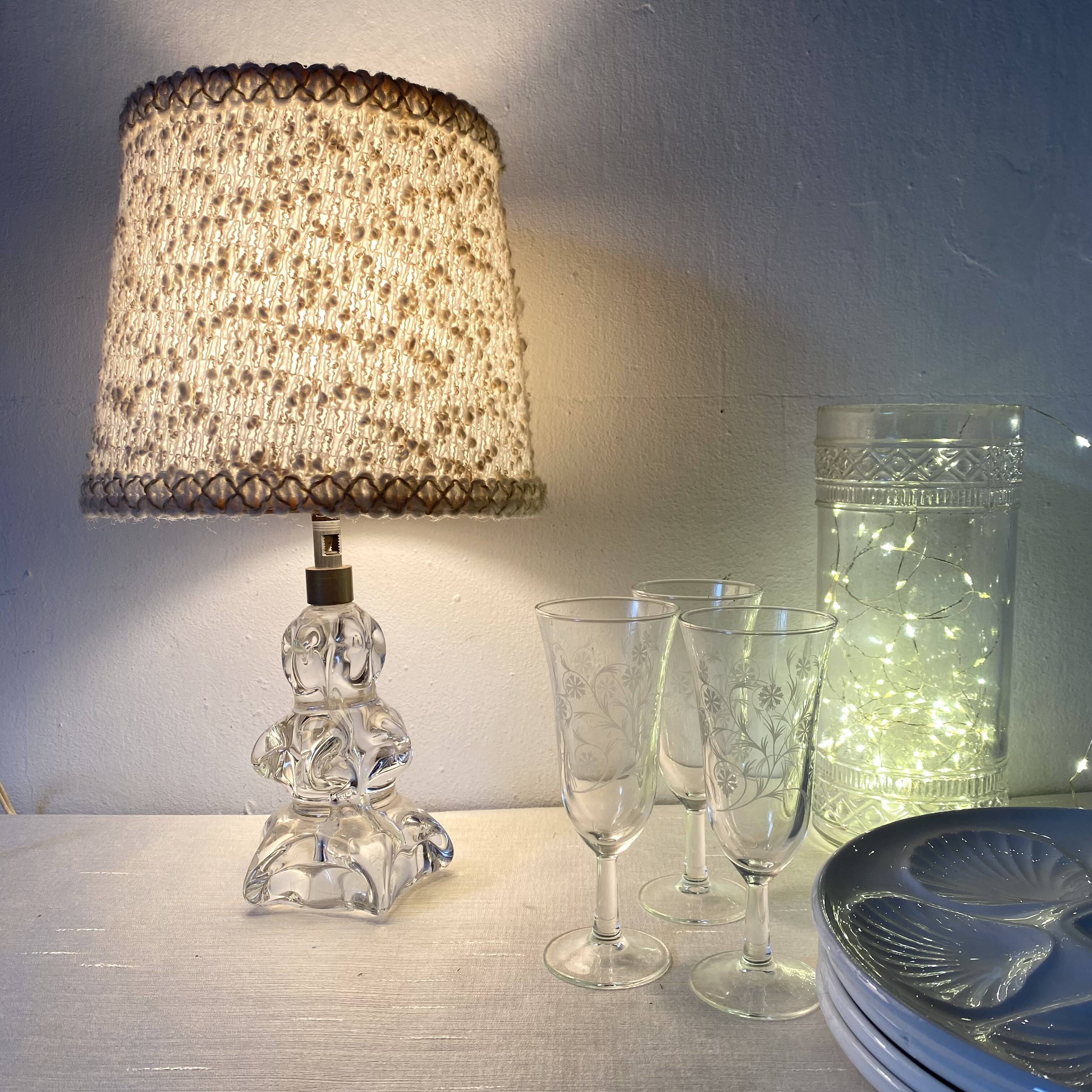 Daum style crystal lamp, 1950s