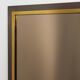 Belgian Mid-Century Belgo Chrome Mirror in Copper and Fumé Glass, 1980s
