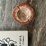 vide poche en marbre rose forme brut, italy 1970