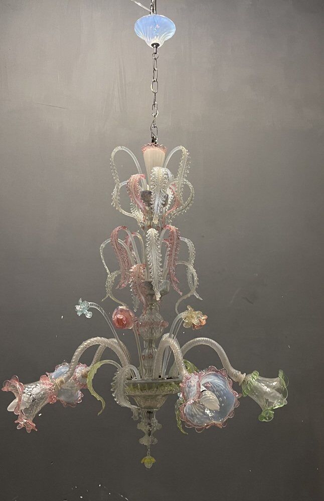 Venetian Chandelier in Murano Glass, 1960s