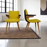 Vintage Scandinavian Armchair Design Duo