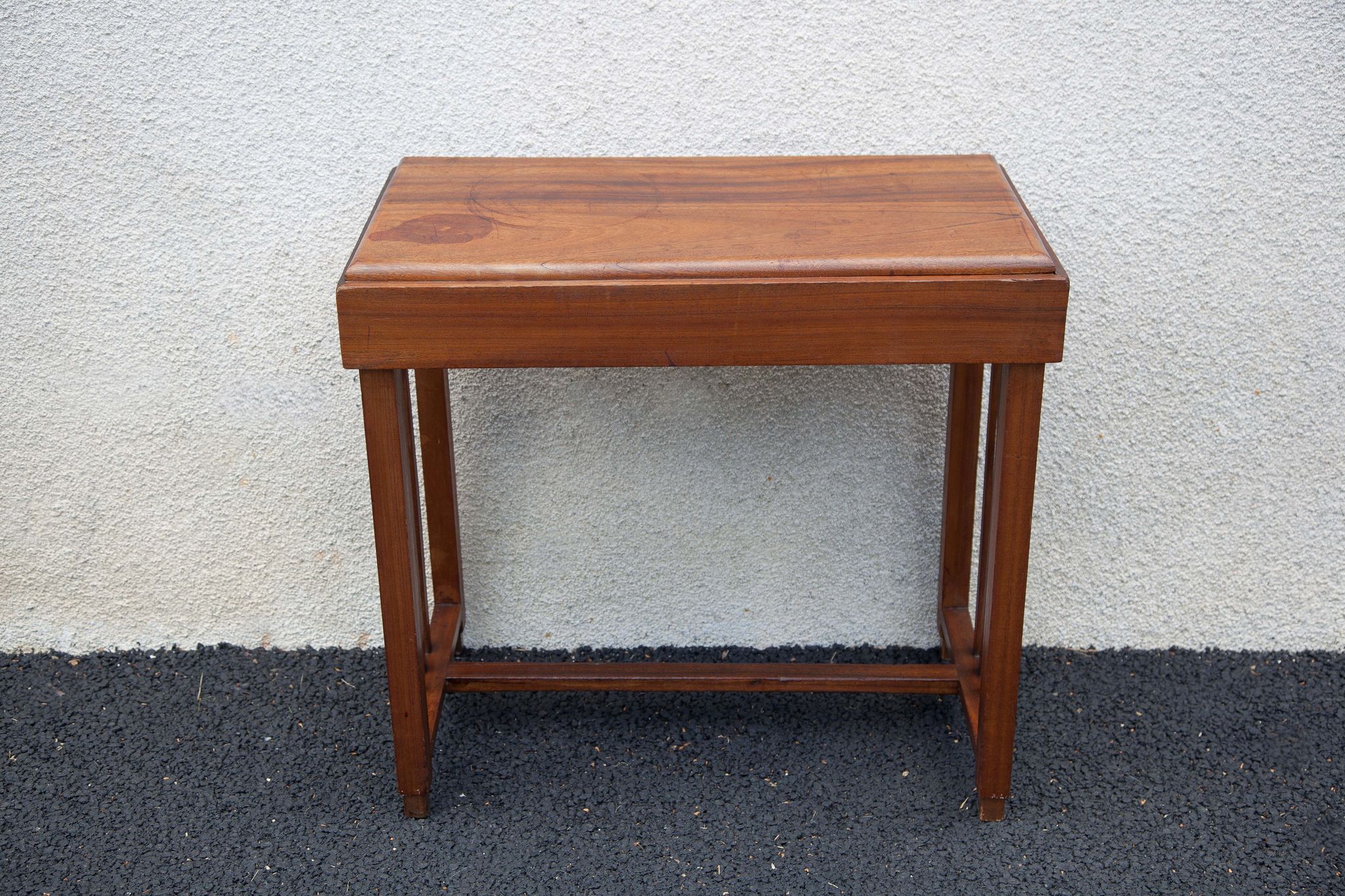 Art deco wood console, wood table, entrance furniture, art deco