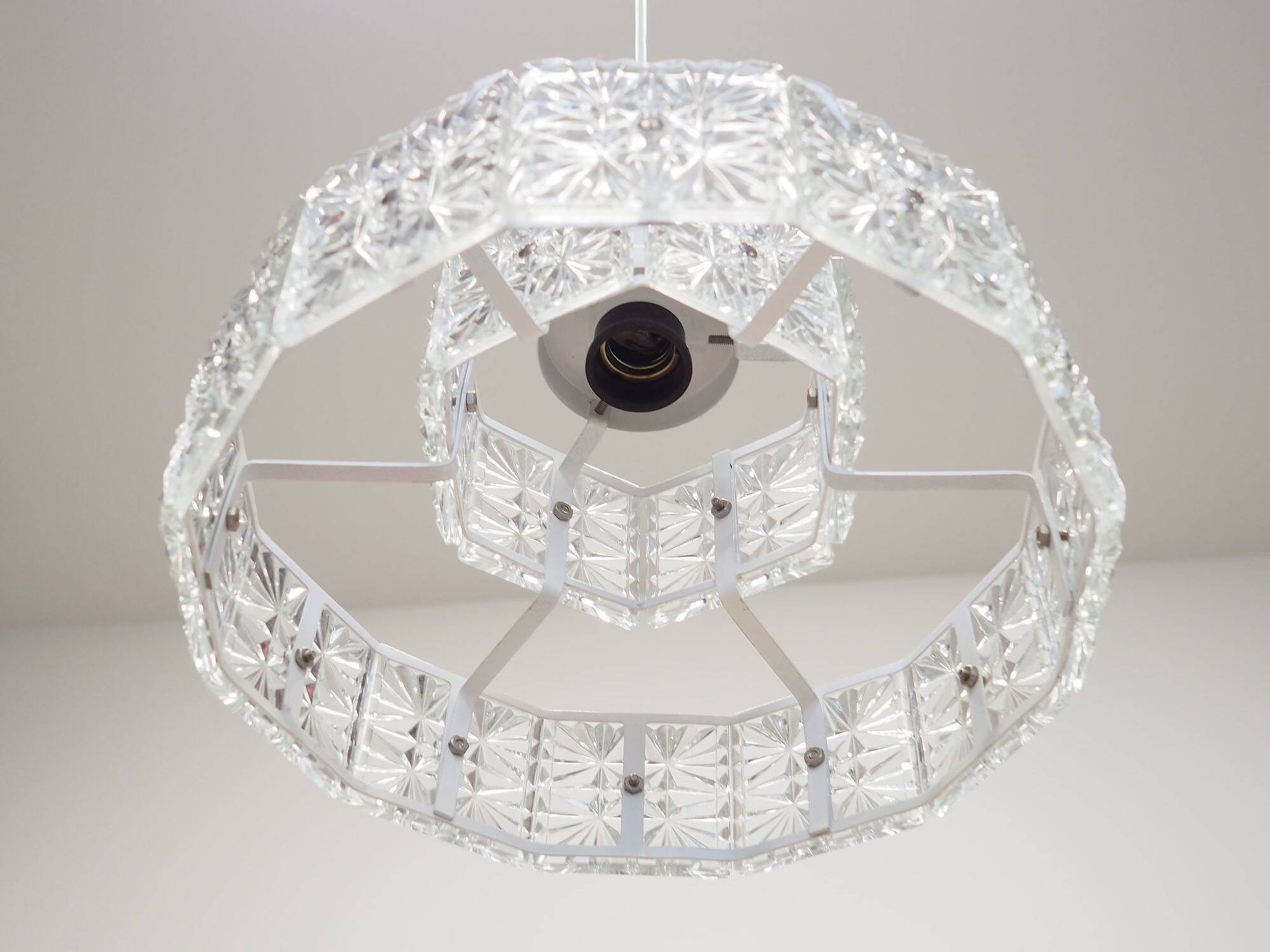 Lampe suspendue, design danois, années 1970, production : Danemark