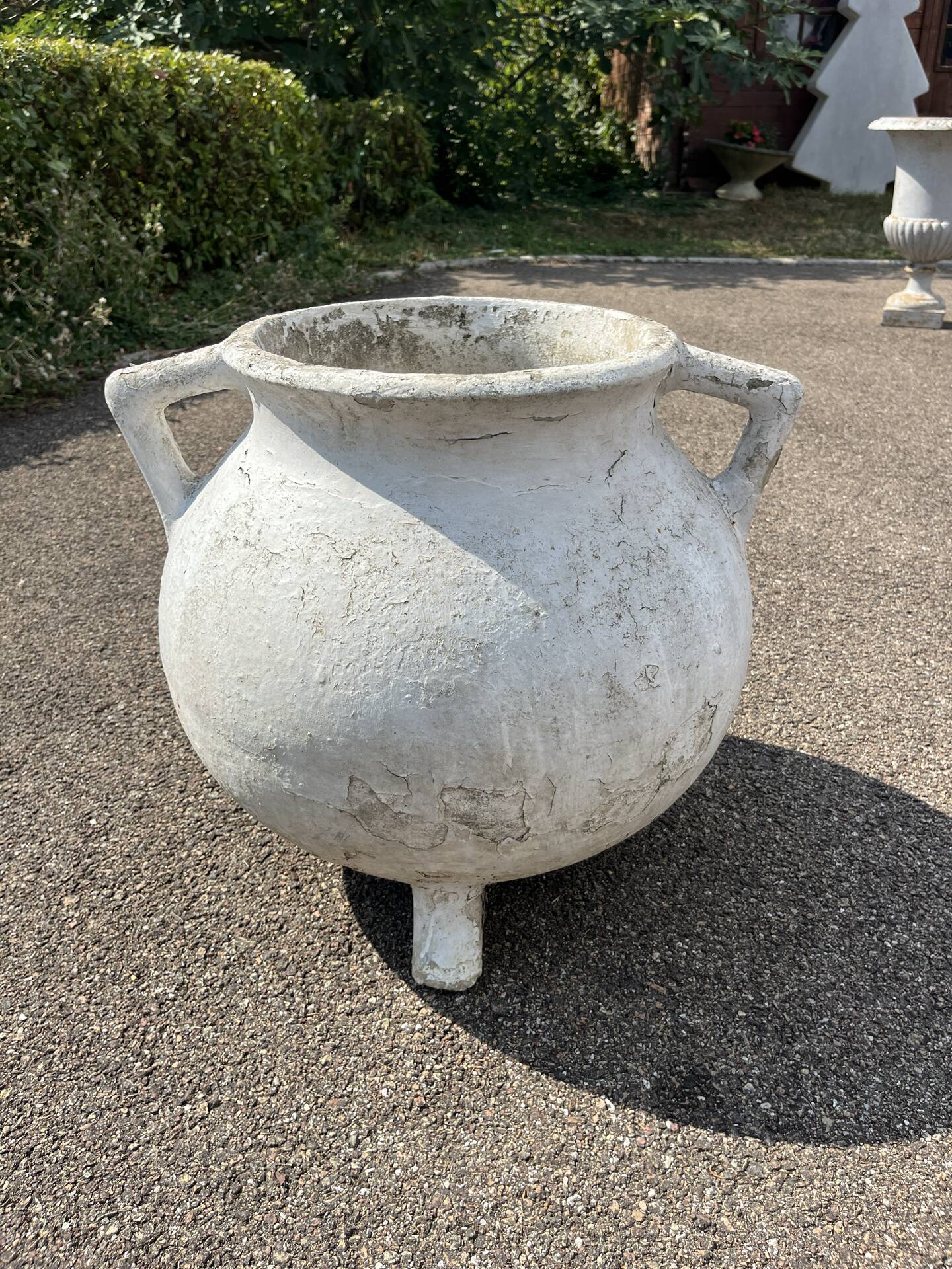 Willy Guhl jardinière marmite tripode 1950 fibrociment vintage