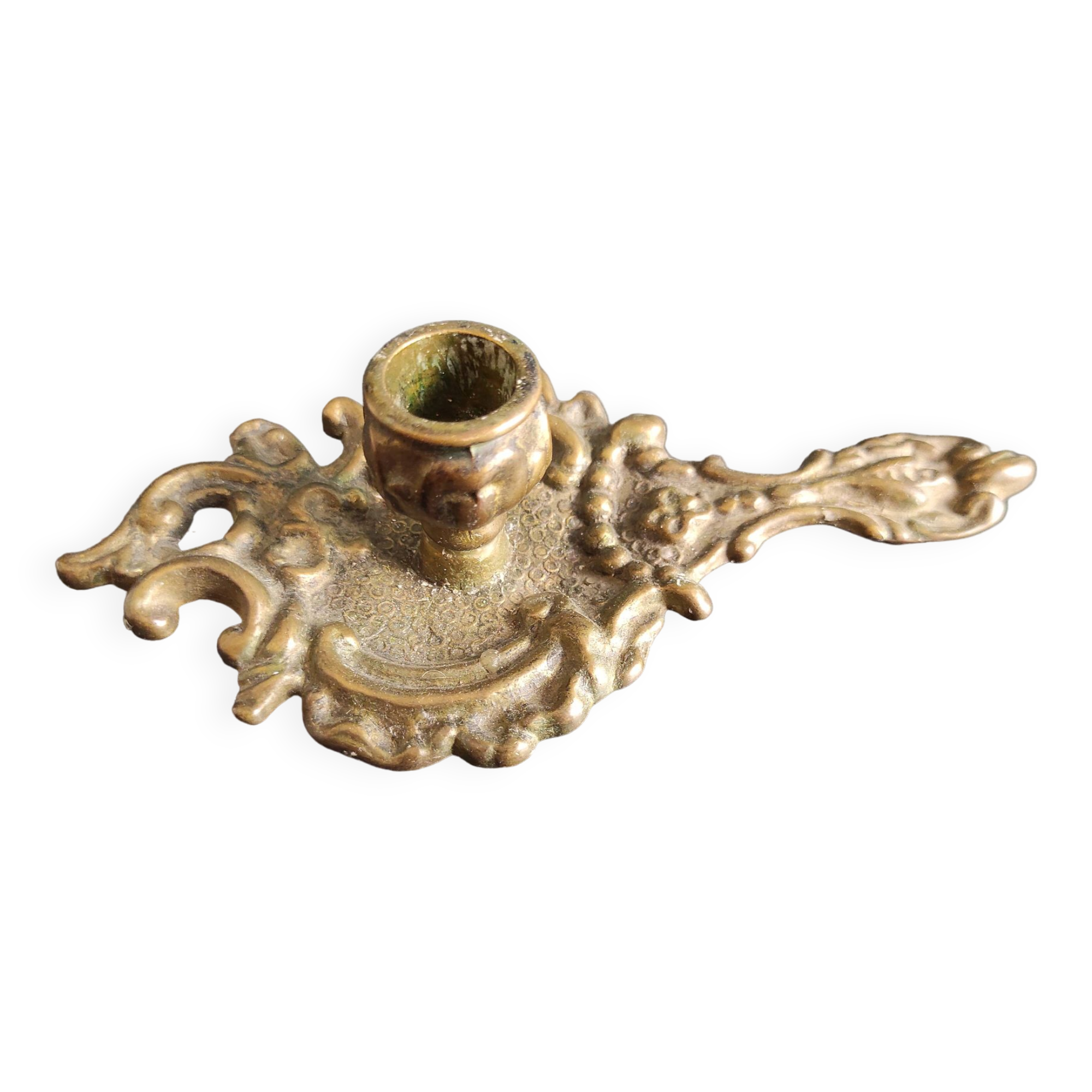 French vintage candlestick, Art Nouveau style