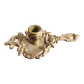 French vintage candlestick, Art Nouveau style