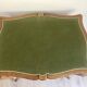 GAME TABLE STYLE LOUIS XV WOOD CARVED CIRCA 1900 GREEN CARPET 2 COMPARTMENTS