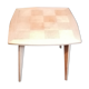 Coffee table wood marquetry 1950 60
