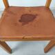 Chaises en cuir maison Regain