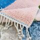 Handmade natural pure wool rug