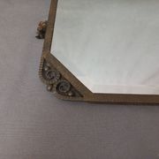Miroir Art Déco 1930 en fer battu