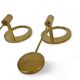 Pair of Scandinavian brass wall candlesticks by Arthur Pe, Kolbäck, Sweden