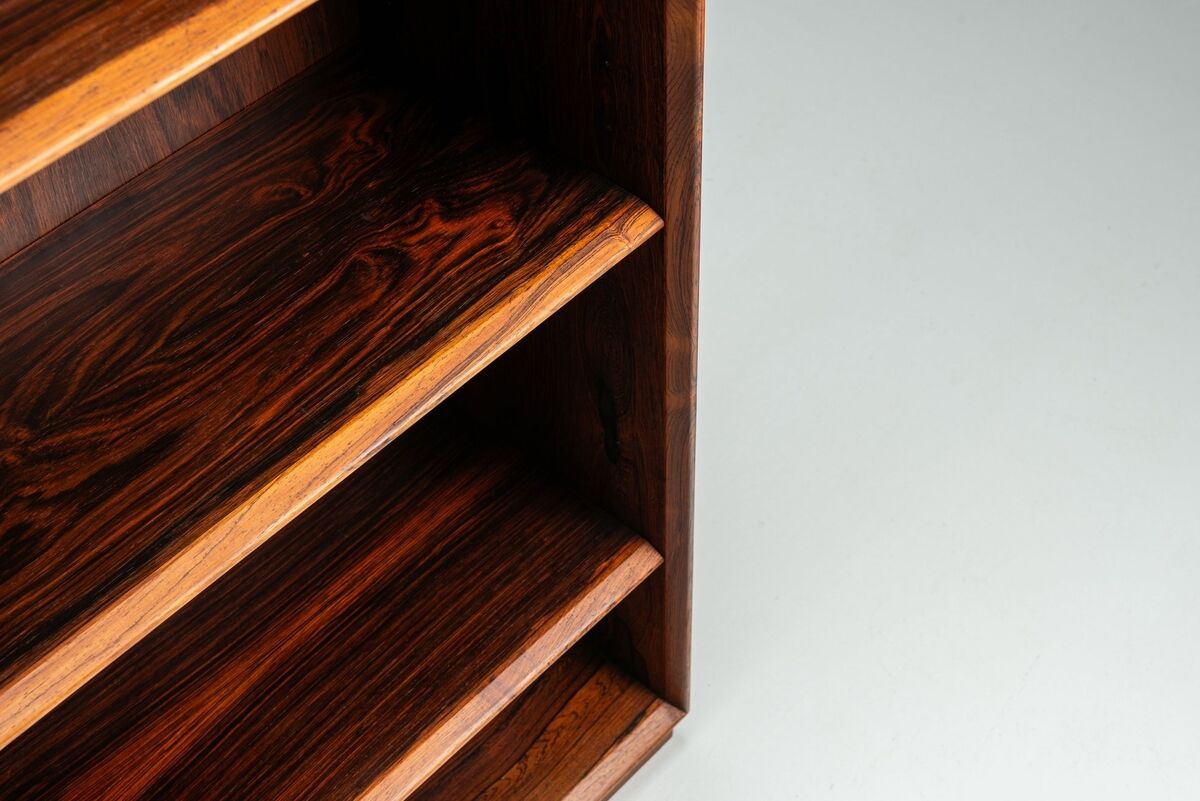Ejvind Johansson bookcase in rosewood Ivan Gern Denmark 1960