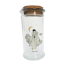 vintage pierrot glass jar
