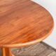 Grande table à manger scandinave vintage en teck massif, Danemark, 1970
