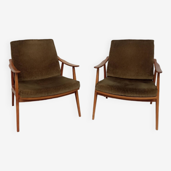 pair of vintage Scandinavian armchairs