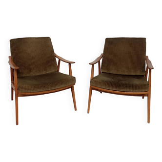 pair of vintage Scandinavian armchairs