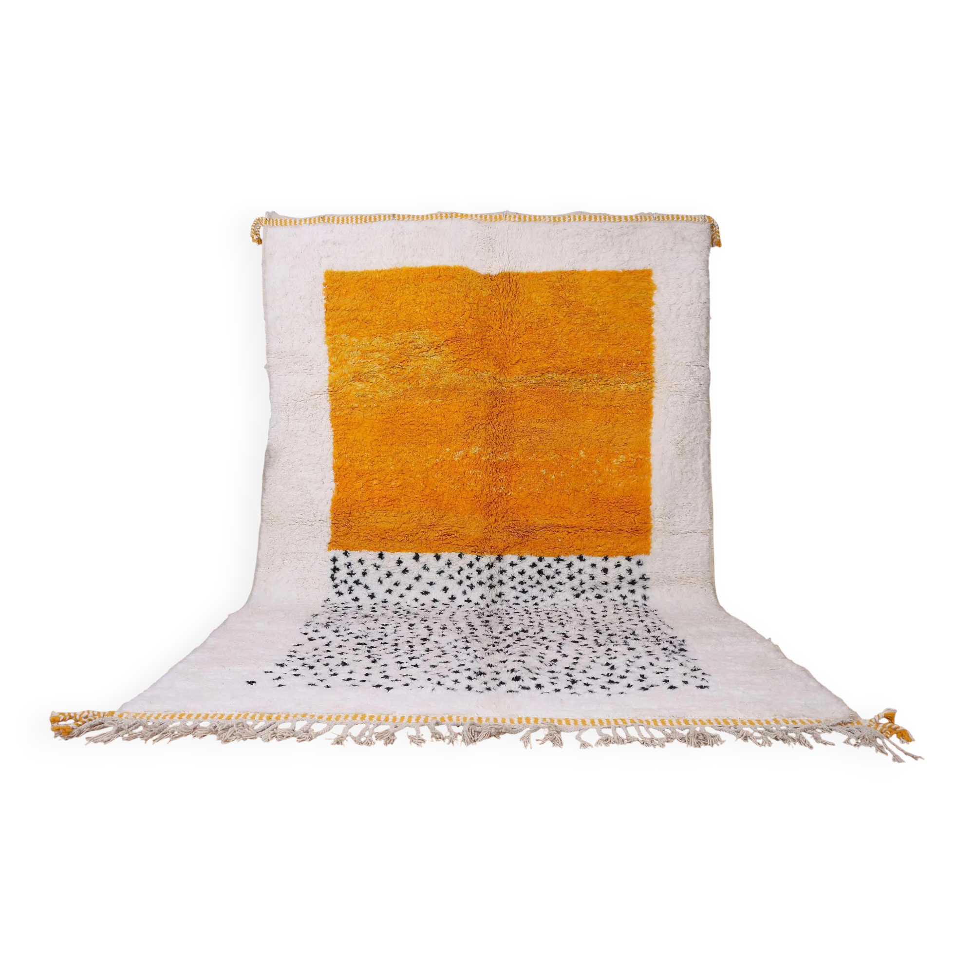 Handmade Moroccan wool rug, 250cm x 150cm, unique piece.