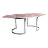 Contemporary Dining Table Made of Rose Quartz Designed by L.A. Studio
