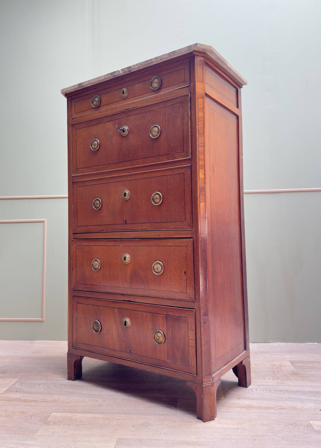 Mahogany Secretary Louis XVI XVIII Eme Century