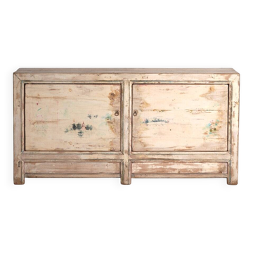 Buffet ancien peint en bois d’orme – Chine, vers 1900