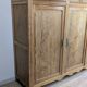 Large solid pitch pine sideboard, 206 x H150 cm, unique piece